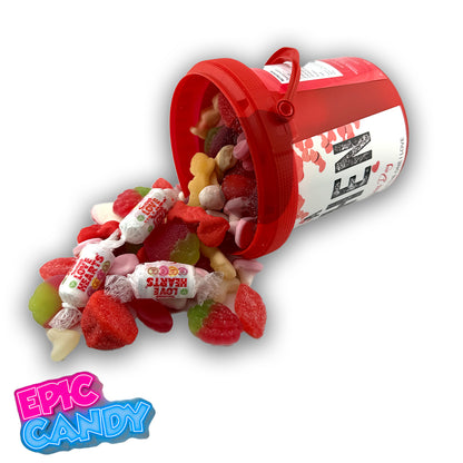 Valentines Themed Pick N Mix Sweet Bucket 800 g " Yer a Ten Hen"