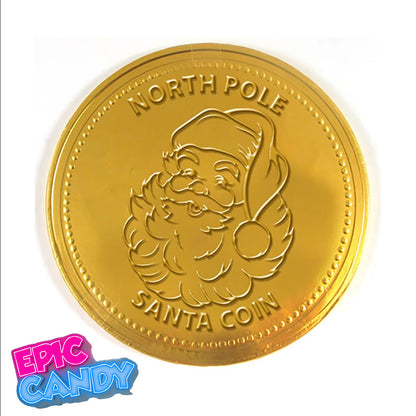 Bonds Giant Gold Santa Coin — 50g Festive Foil-Wrapped Chocolate