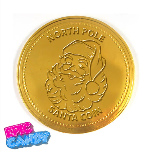 Bonds Giant Gold Santa Coin — 50g Festive Foil-Wrapped Chocolate