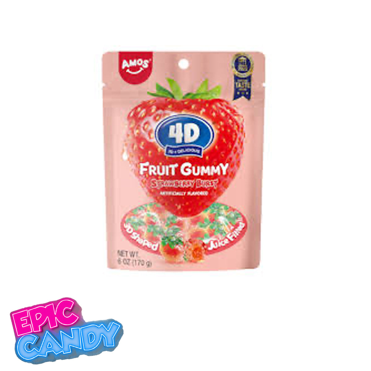 4D Fruit Gummy Strawberry Burst