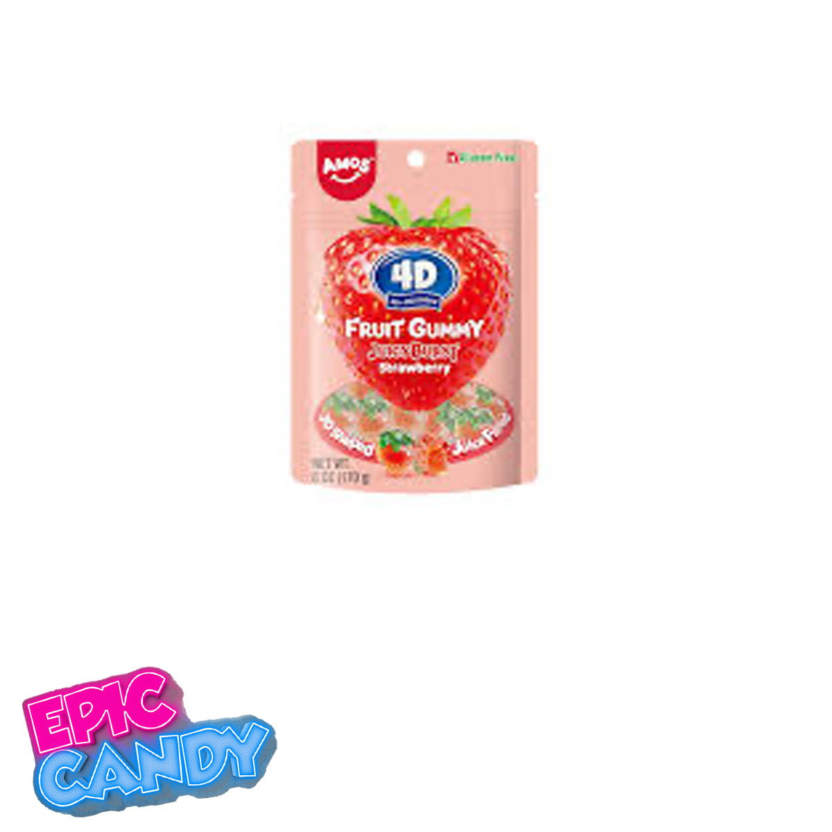 4D Fruit Gummy Strawberry Burst