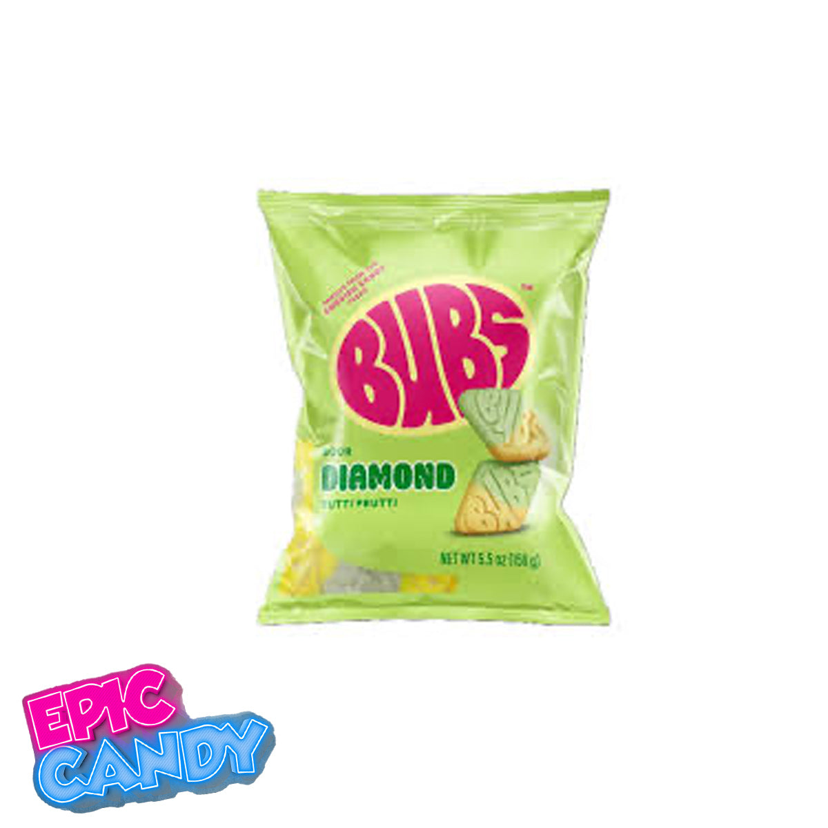 Bubs Sour Diamond Tutti Frutti 156g