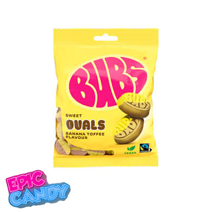 Bubs Sweet Ovals Banana Toffee 156g