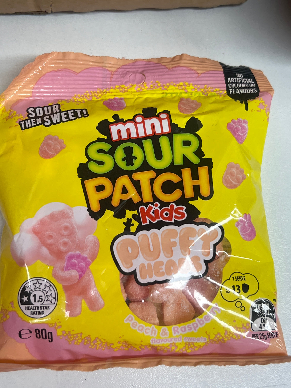 Mini sour patch kids puffy heads
