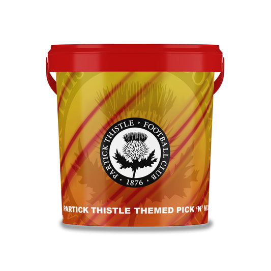 Partick Thistle FC Football Sweet Tub – 600g | Fizzy & Retro Sweet Mix for Jags Fans