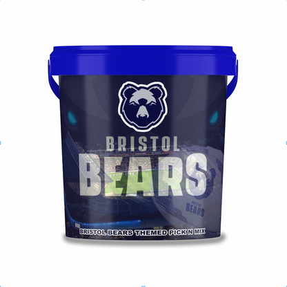 Bristol Bears Rugby Themed Pick ’n’ Mix Sweet Tub – 800 g | Custom Rugby Gift