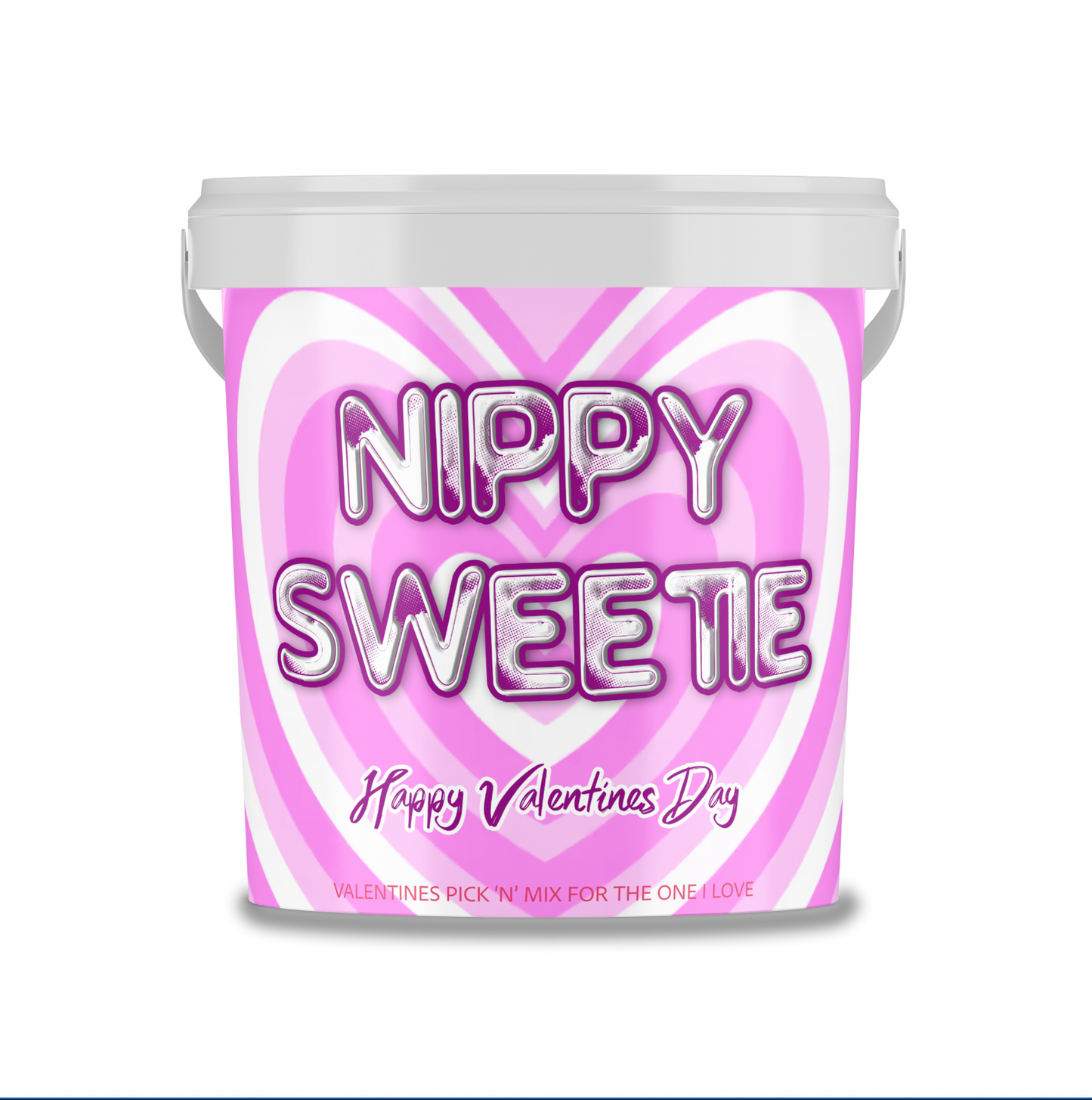 Valentines Themed Pick N Mix Sweet Bucket 800 g "Nippy sweetie"