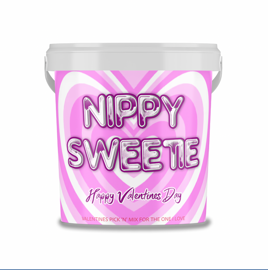 Valentines Themed Pick N Mix Sweet Bucket 800 g "Nippy sweetie"