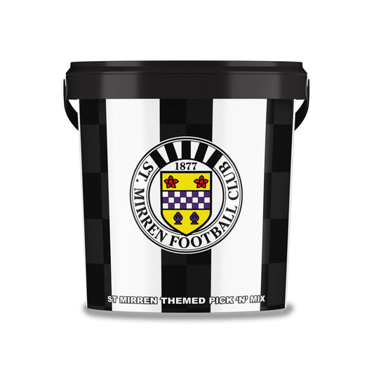 St Mirren FC Themed Football Sweet Tub – 700g | Delicious Assorted Sweets for Buddies Fans