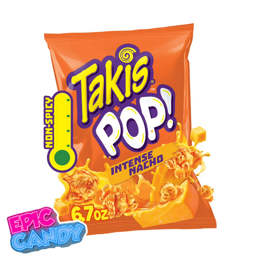 Popcornopolis Takis Intense Nacho – 170 g | Cheesy Nacho Flavoured Gourmet Popcorn