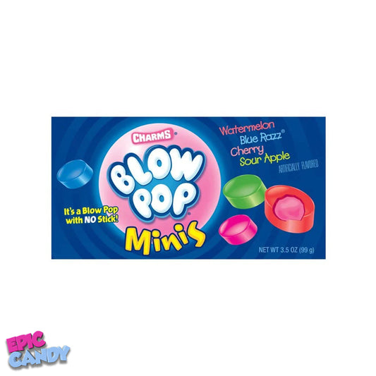 Charms Blow Pop Minis - 99g - Assorted Lollipops with Chewy Center