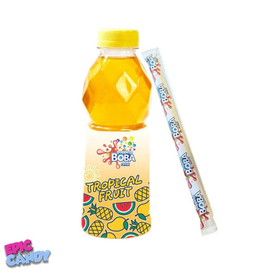 "500ml Tropical Fruit Popping Boba Drink: A Burst of Island Flavors in Hawaii