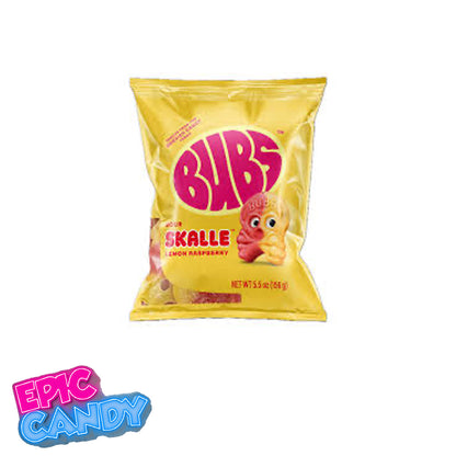 Bubs Sour Skulls Lemon Raspberry 156g