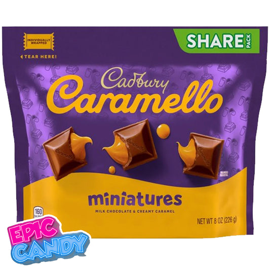 Hershey’s Caramello Miniatures – 226g Bag | Milk Chocolate & Creamy Caramel Bites | USA Import