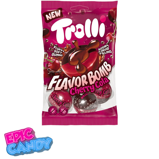 Trolli Cherry Cola Flavour Bomb — 75 g x 4 (Pack of 4)