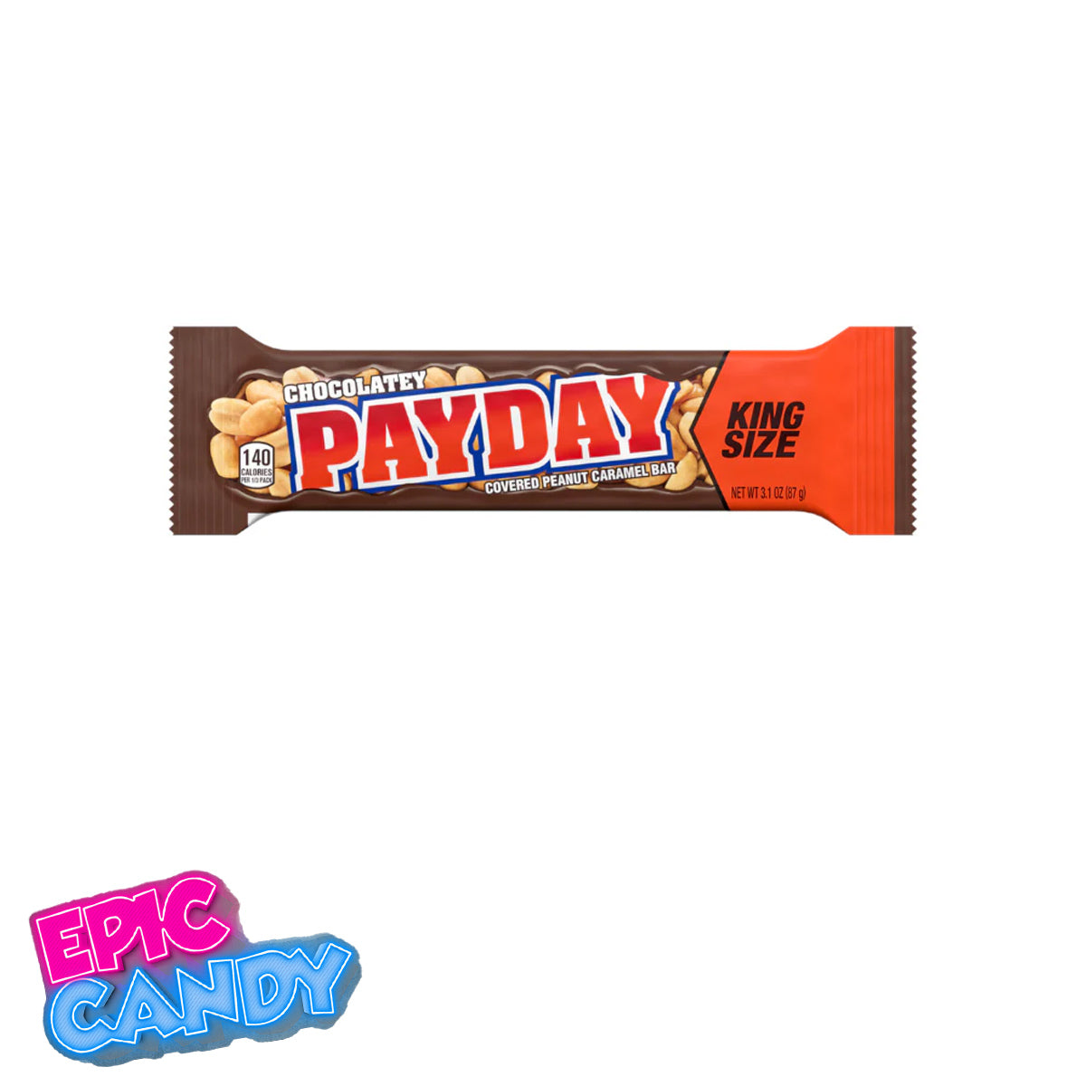 PayDay Chocolate Covered Peanut Caramel Bar — King Size 87 g
