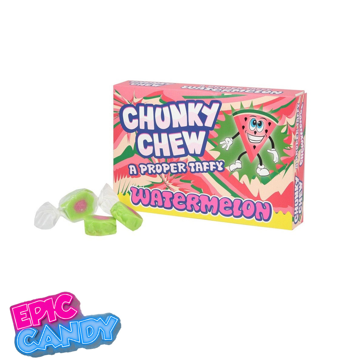 Chunky Chew Watermelon Taffy — Theatre Box 100 g