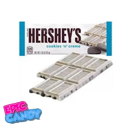 Hershey's Cookies 'n' Creme 43g: Creamy Chocolate with Crunchy Cookie Pieces