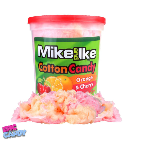 Mike and Ike Cotton Candy Tub –  Flavored Sugar Floss (2oz)