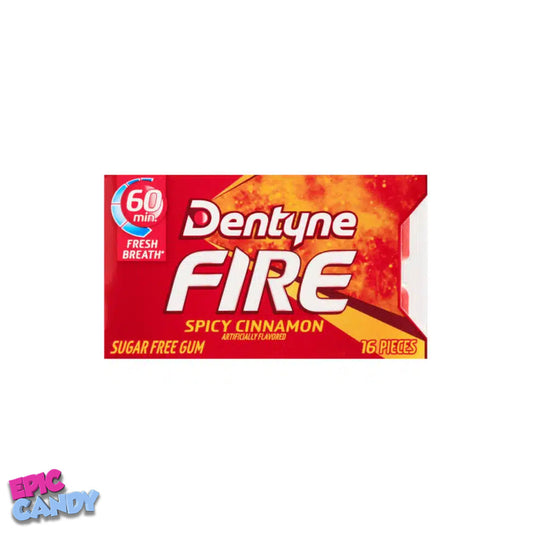Dentyne Fire Spicy Cinnamon Sugar-Free Gum – Bold, Fiery Flavor with 60-Minute Fresh Breath