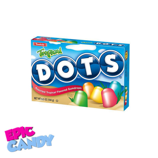Tropical Dots 184g Theatre Box - Assorted Tropical Flavored Gumdrops