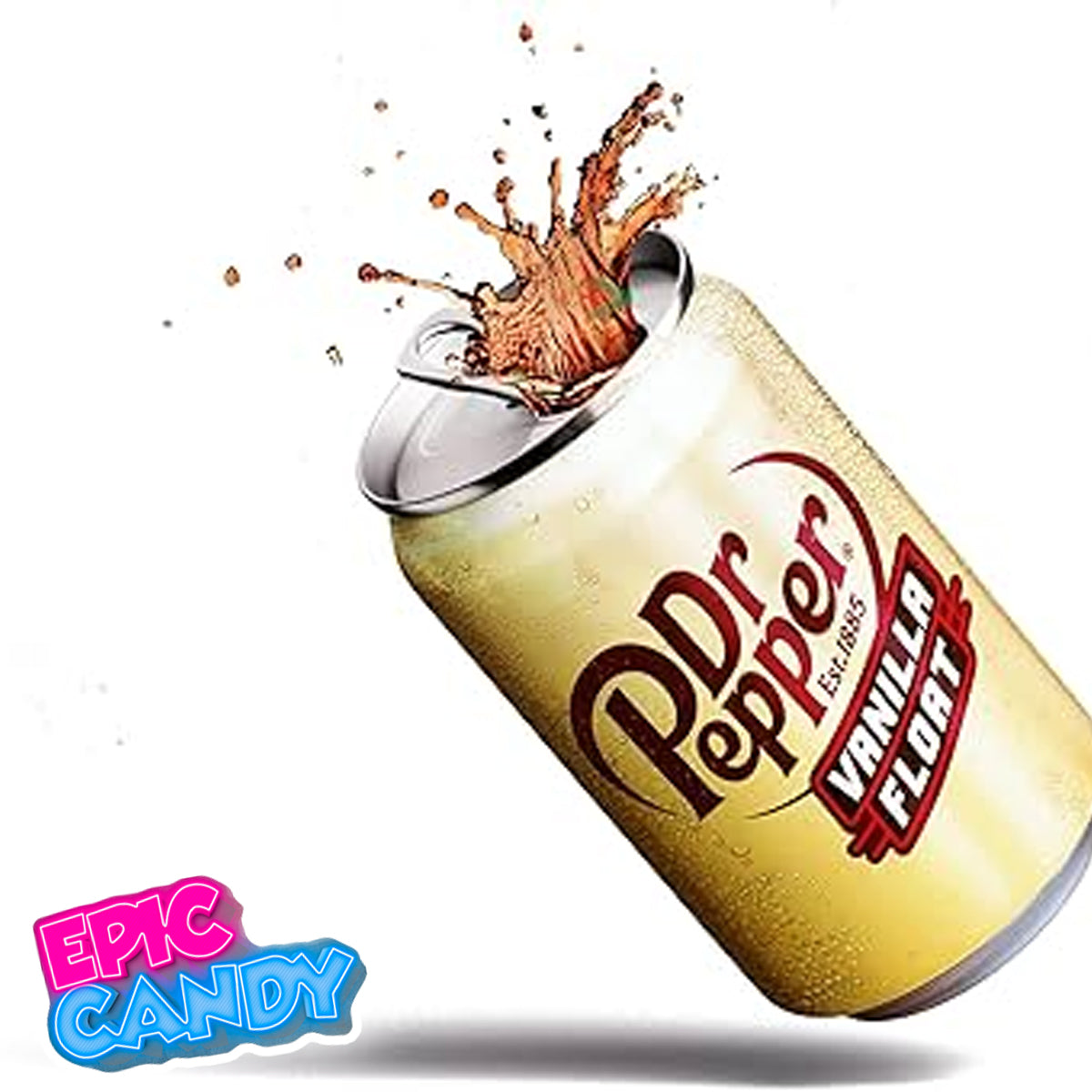 Classic Dr Pepper with a creamy vanilla twist — 355 mL canned soda, ready to enjoy chilled.