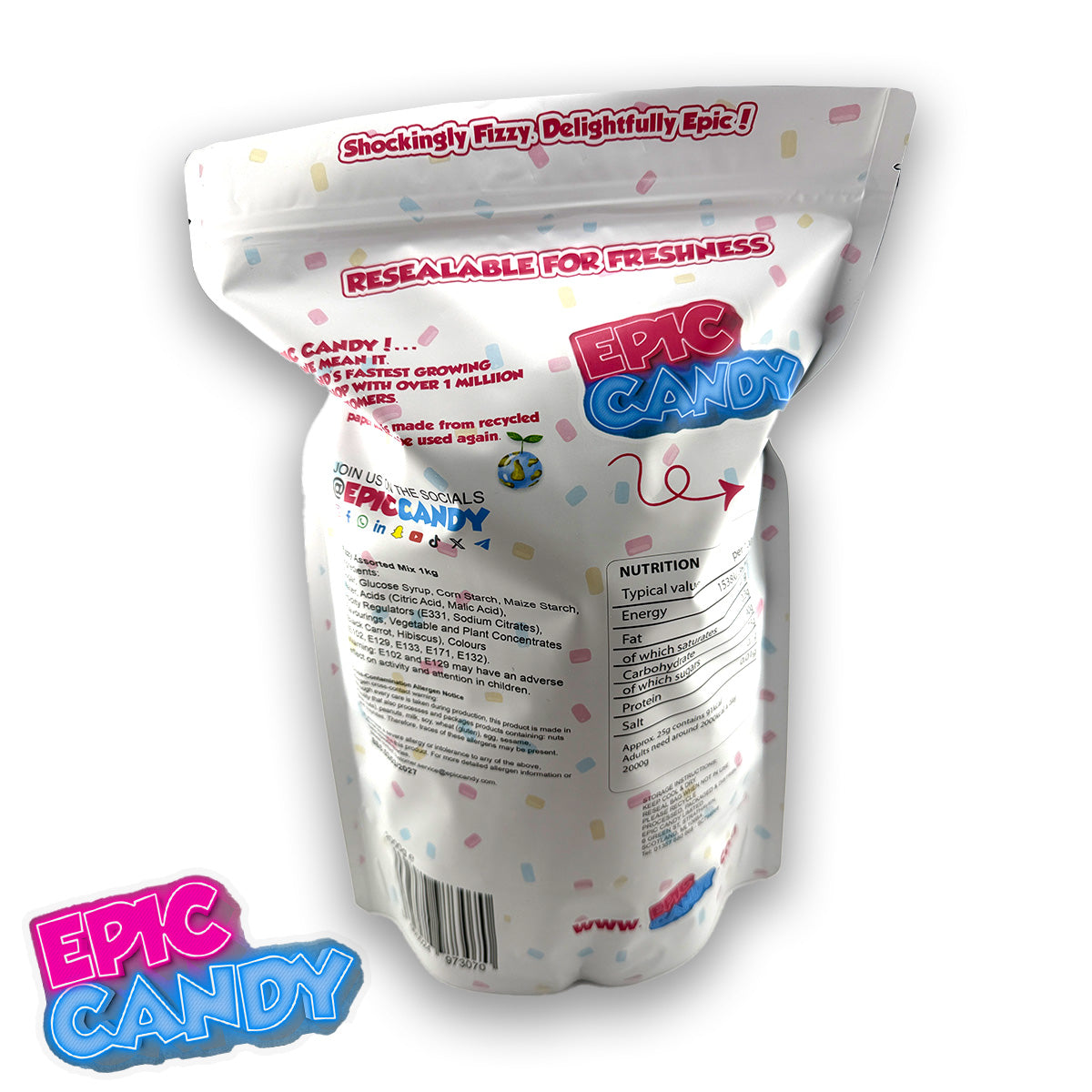 2kg Epic Candy Fizzy Sweet Mix — 2kg Bulk Assortment