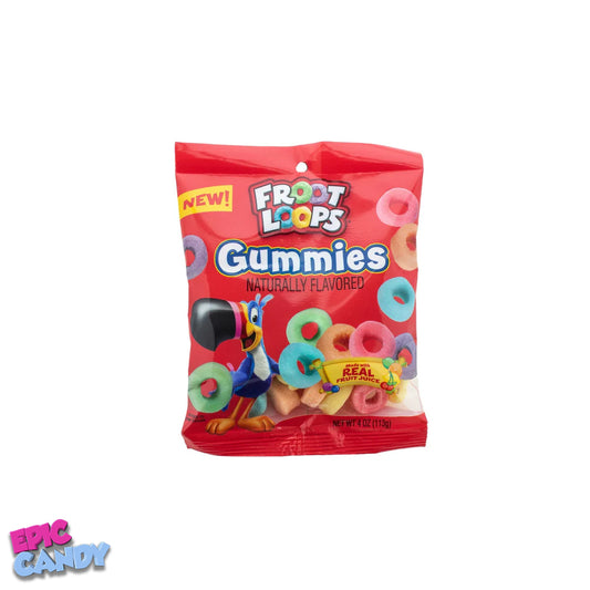 Kellogg’s Froot Loops Gummies 113g | Naturally Flavoured Fruity Fun