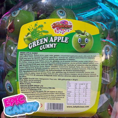 Jellylicious green apple gummy 18g 50pcs