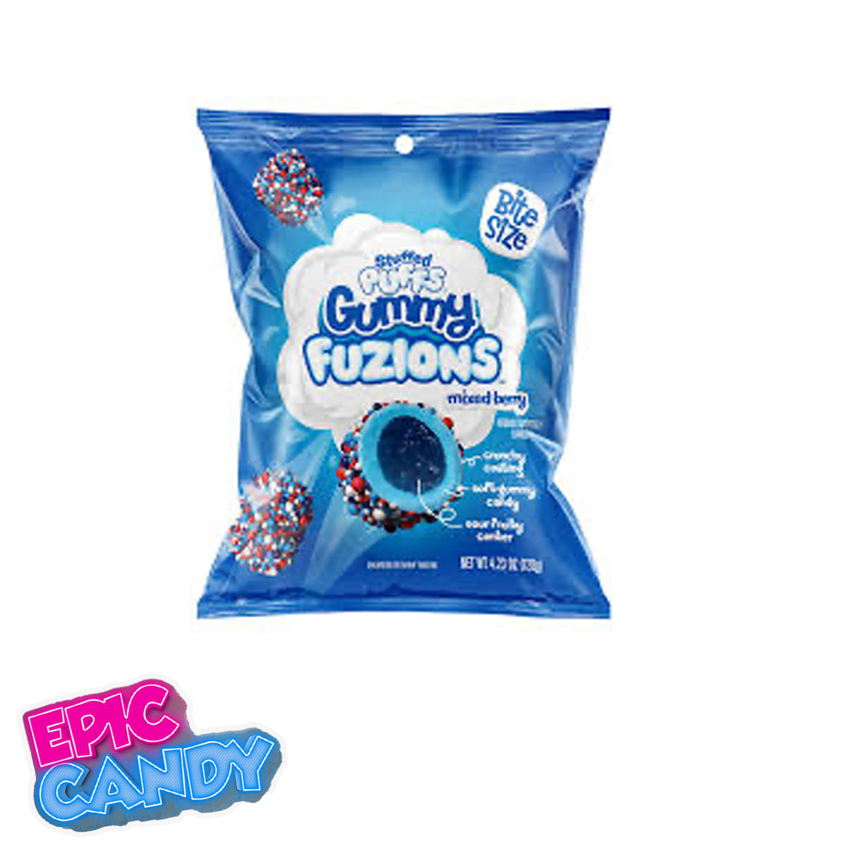 Stuffed Puffs Gummy Fuzions Mixed Berry 120g