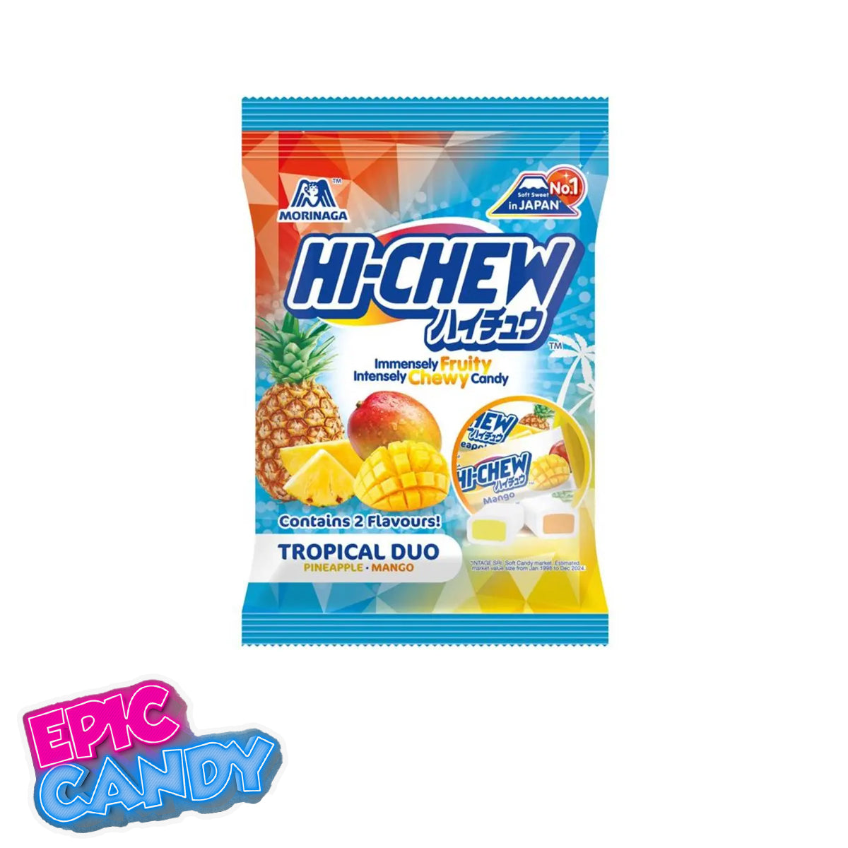 Hi chew Tropical duo 80g