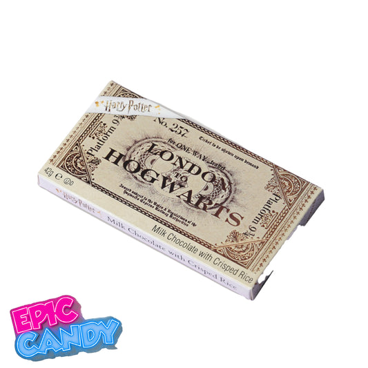 Harry Potter Chocolate Hogwarts Express Ticket – 42g | Novelty Wizarding World Candy | UK/USA Import