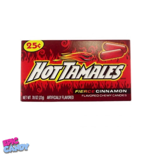 Hot Tamales Fierce Cinnamon Chewy Candy – 22g Box