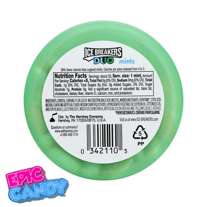 Ice Breakers Fruit + Cool Watermelon | Sugar Free Mints | Refreshing USA Candy Import