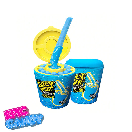 Bazooka Juicy Drop Gummy Dipperz – 96 g | Sour Gel Dipping Gummies Candy