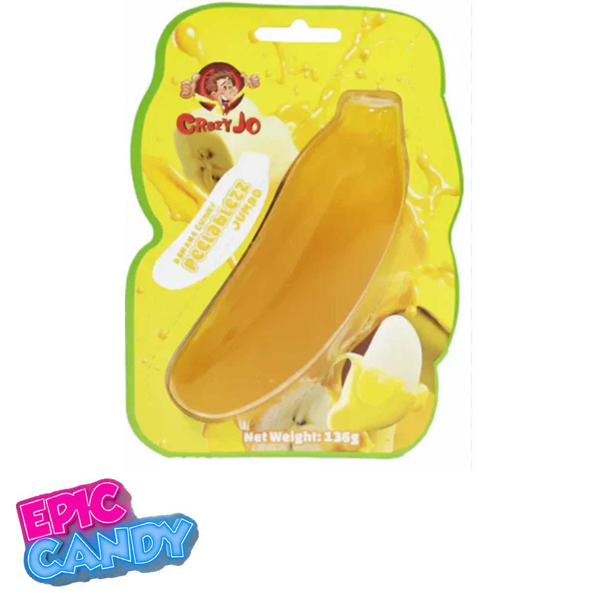Peelablezz Banana Gummies — Jumbo Bag (136g)