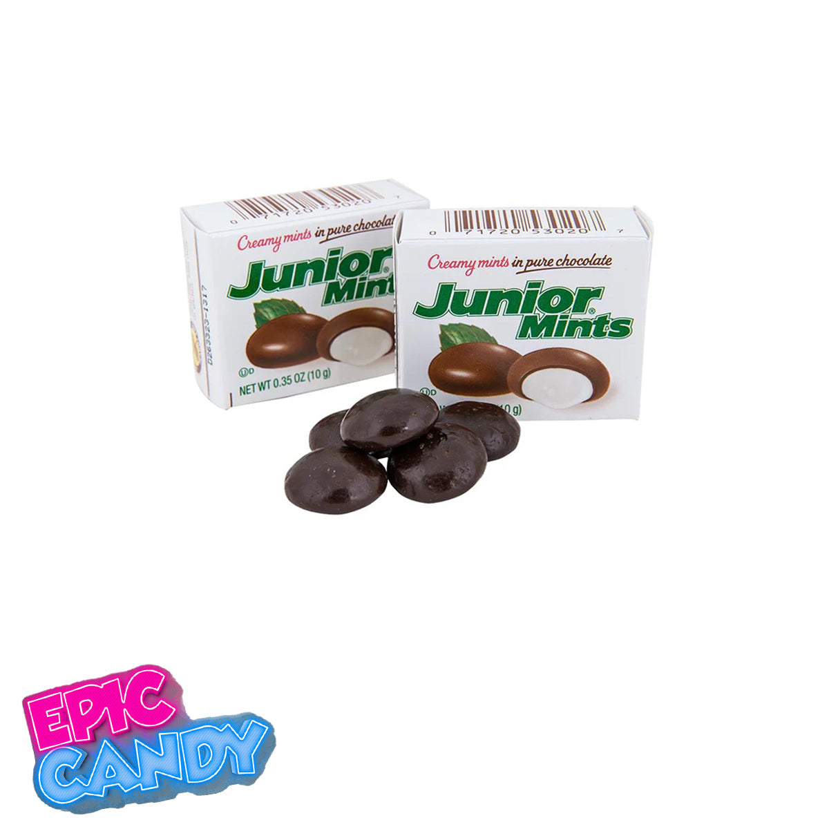 Junior Mints – 4 Piece Mini Box (10g) of Cool, Creamy Mint Chocolate