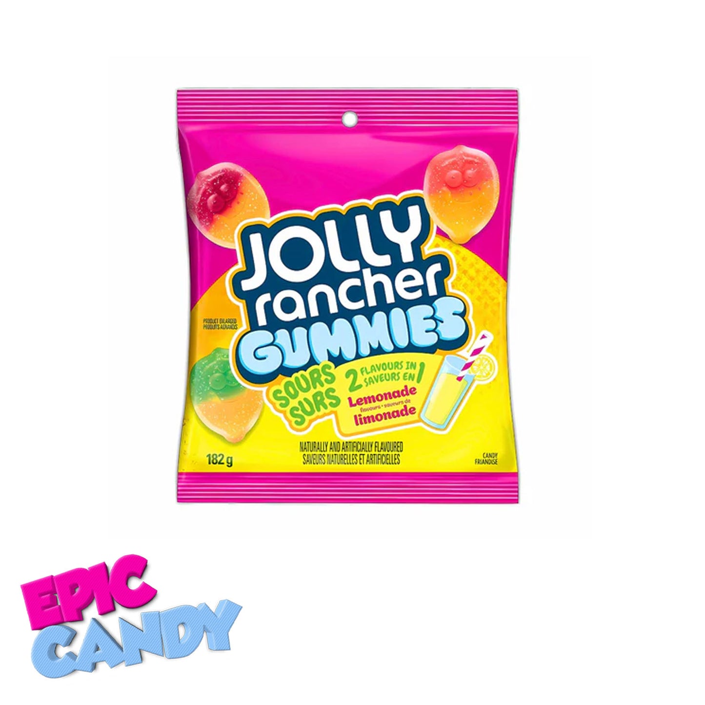 Jolly Rancher Gummies - Sour Lemonade 182g Bag