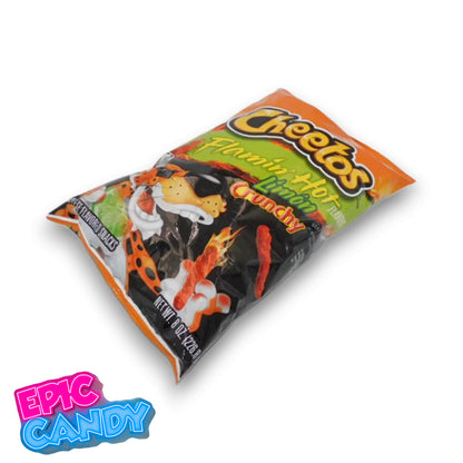 Spicy, tangy and crunchy Cheetos with a zesty lime kick — 226.8 g family-size bag.