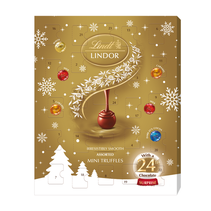 Lindt LINDOR Assorted Mini Advent Calendar 117g