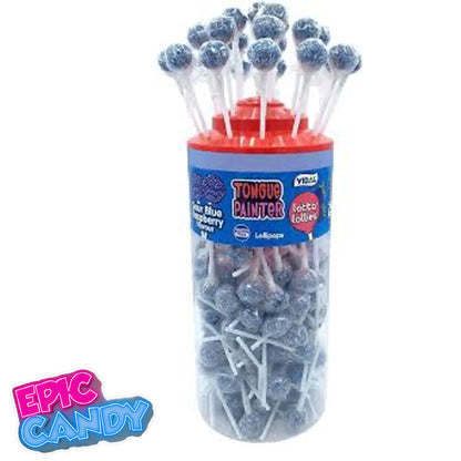 Vidal Tongue Painter — Sour Blue Raspberry Lollies (150 pcs)
