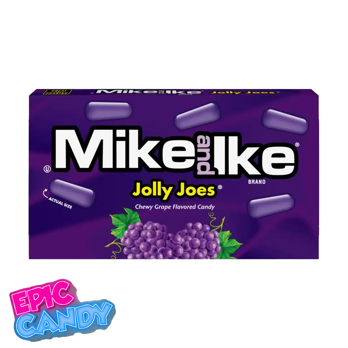 Mike and Ike Jolly Joes – 22g of Juicy Grape Chewy Candy