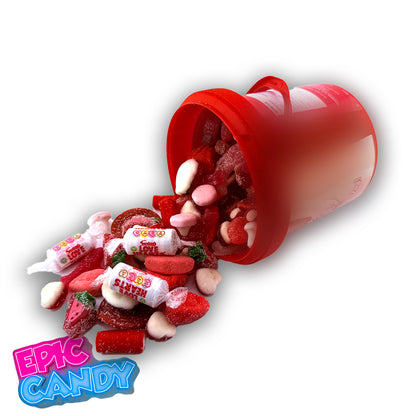 Valentines Themed Pick N Mix Sweet Bucket 800 g "you make my minge twinge".