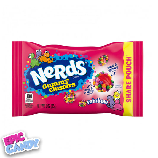 Nerds gummy cluster share pouch rainbow (85g)