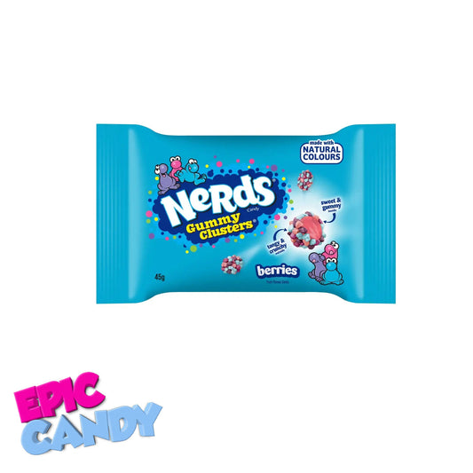 UK Nerds Very Berry Gummy Clusters 45g Bag