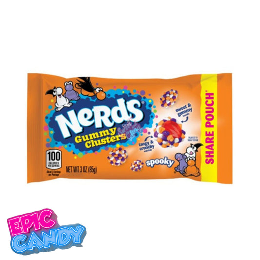 Nerds Gummy Clusters Spooky Share Pouch – 85g | Halloween Edition Chewy Candy | USA Import