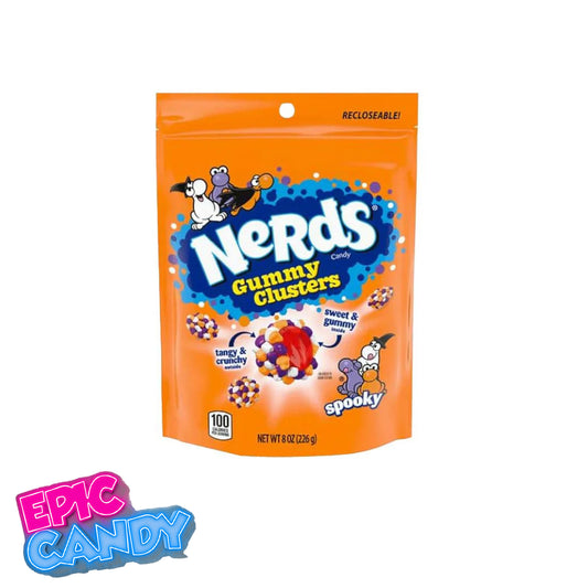 Nerds Gummy Clusters Spooky – 226g Family Share Pouch | Halloween Edition Candy | USA Import