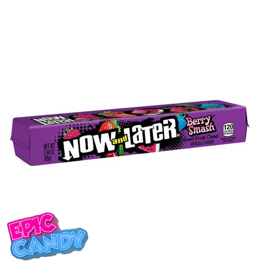 Now & Later Berry Smash – 69 g | Chewy Fruit Taffy Candy (USA)