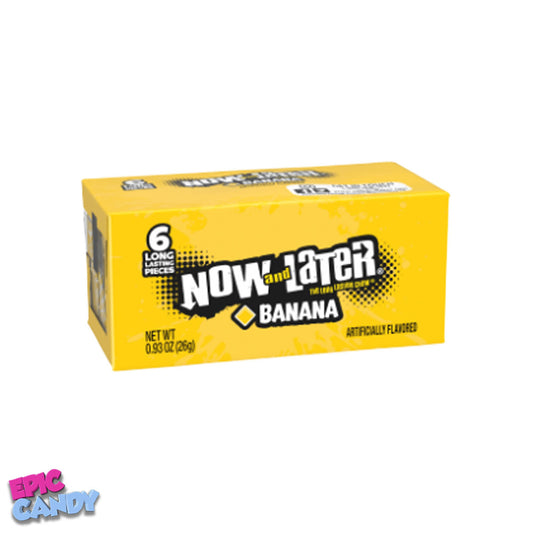 Now and Later Banana 6 Piece: Creamy & Chewy Banana Candy