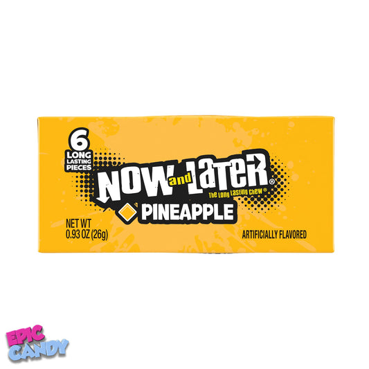 Now and Later Pineapple 6 Piece: Sweet & Chewy Pineapple Candy